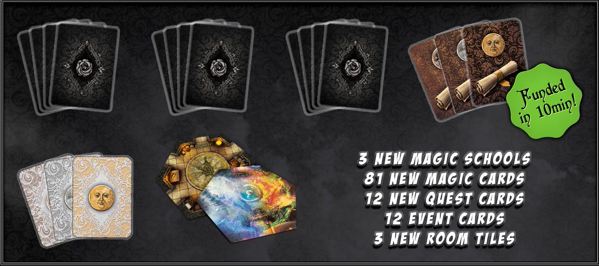 LudusMagnus_S's tweet image. Dear Magister, powerful artifacts in forbidden rooms are waiting to be found. 40+ Stretch Goals, 55+ miniatures, 30+ Room Tiles and over 500+ cards, unlocked in 48h!!!
#blackrosewars Live now on #Kickstarter kck.st/2qtk7tI