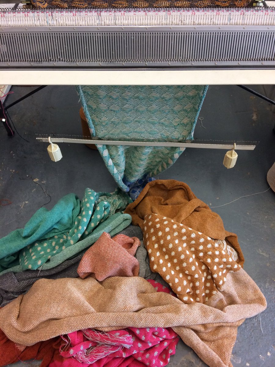 CatherineTough_'s tweet photo. As well as getting our socks made in Portugal we make a lot of items in our Hackney. This includes drawing out the designs, programming the machines, knitting, washing, 
ironing and finishing the products in the studio #imadeyourclothes #fashionrevolutionweek #design #designer https://t.co/LXx5aa7fDD