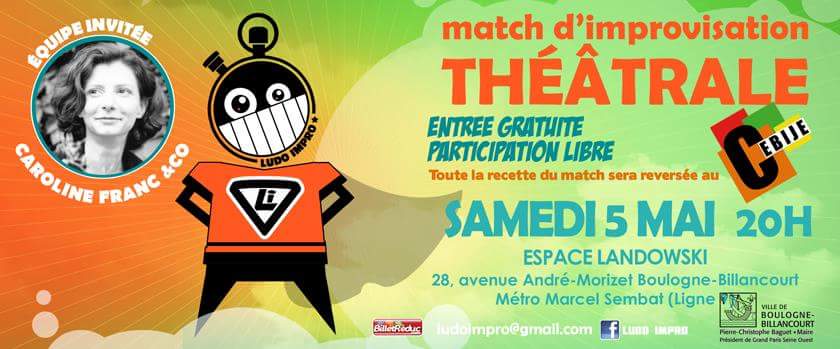 LudoImpro's tweet image. Et voilà il arrive samedi un match exceptionnel avec une équipe invité de grande qualité, et tout cela arbitrer par le mentor de l improvisation le grand Papy! Mais pourquoi toutes ces super personnes? Car nous jouons au profit d'une belle association Boulonaise!