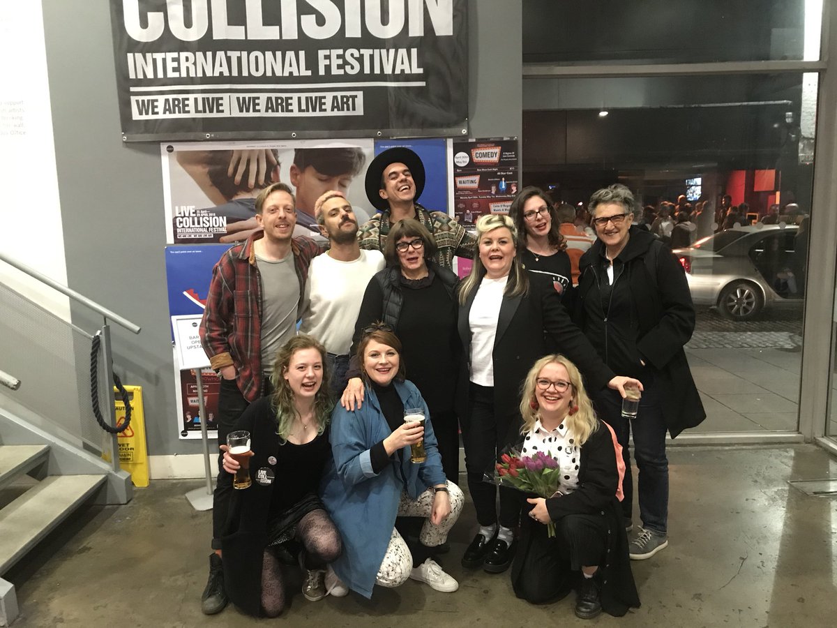 xavinisms's tweet photo. A bunch of legends ✌🏼 missing this gang already @Split_Britches @LiveCollision @itsandreneely @YasClarke @projectarts @lynnette_moran #regnant https://t.co/nMYlqFsv8A