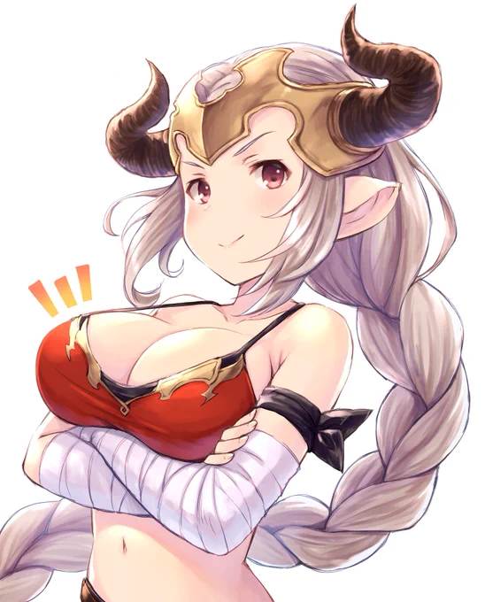 新イベのアリーザ可愛いですね～!そして、やっぱりドラフ族ってすごい。 #グラブル 