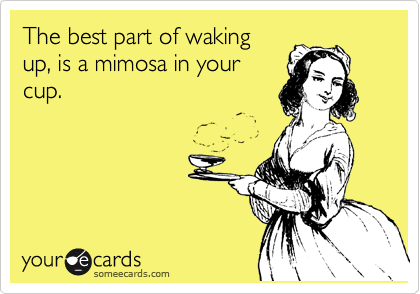 Or some would say coffee... whichever you prefer! We will be serving up our unlimited $12 Mimosas &amp; Bloody Mary's until 5 p.m.! #StalkingHorse #FedHill #Baltimore #Mimosas #BloodyMary #Brunch