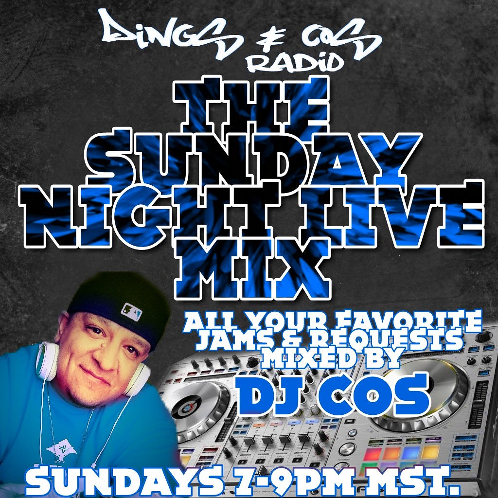 DingsNCosRadio's tweet photo. Tonight on DINGS &amp; COS RADIO its WHATEVER yall wanna hear! Tune in , request a song and Ill get it on for ya! THE SUNDAY NIGHT LIVE MIX goes hot at 7pm! #SNLMix #Dingsncosradio #Djcos #hiphop #RnB #NewMusic #internetRadio #requestplayed #UndergroundHipHop https://t.co/BdXbFZLdmX