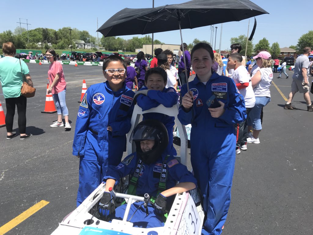 CES Eagles jet fighter staying cool at Greenpower