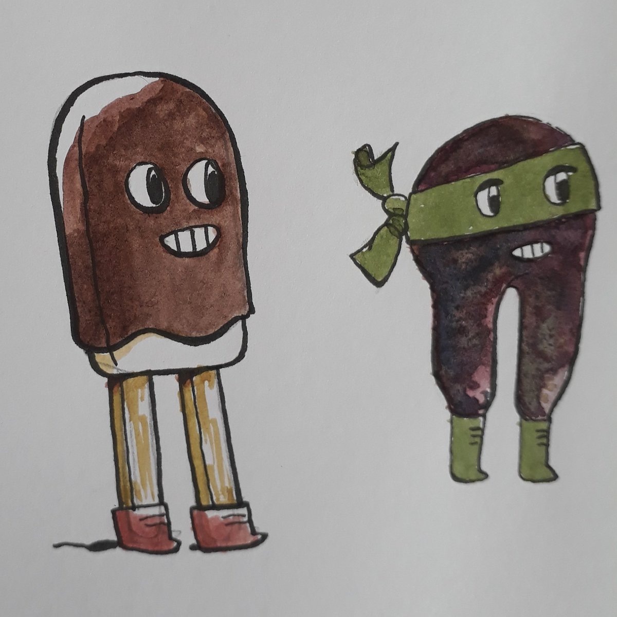 zeichenwege's tweet photo. (1549) Dudes - #popcicle #beet #drawing https://t.co/p2FamycleY