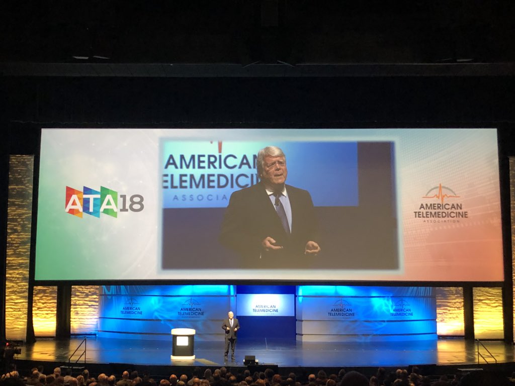 shunninghake's tweet photo. Excited to represent @Call9Medical at #ATA18! I appreciate that @PeterYellowlees, ATA President, kicked off this morning’s opening session with the message that virtual care should not simply be about access but how provide higher quality care. #telemedicine https://t.co/RFSsUC1eAU