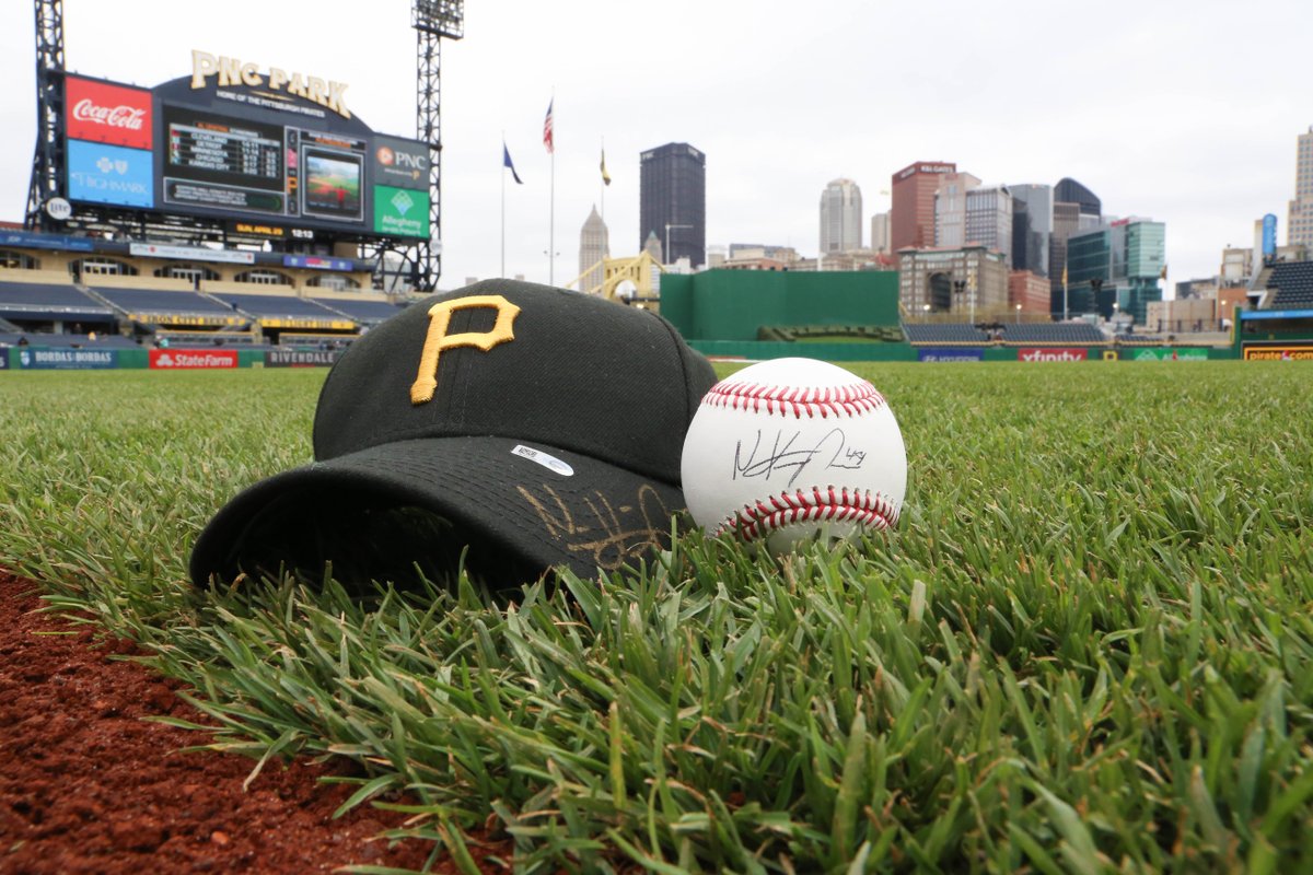 Pirates's tweet image. RETWEET THIS for a chance to win a SIGNED Nick Kingham baseball or hat in honor of his Major League debut! #WelcometotheShow