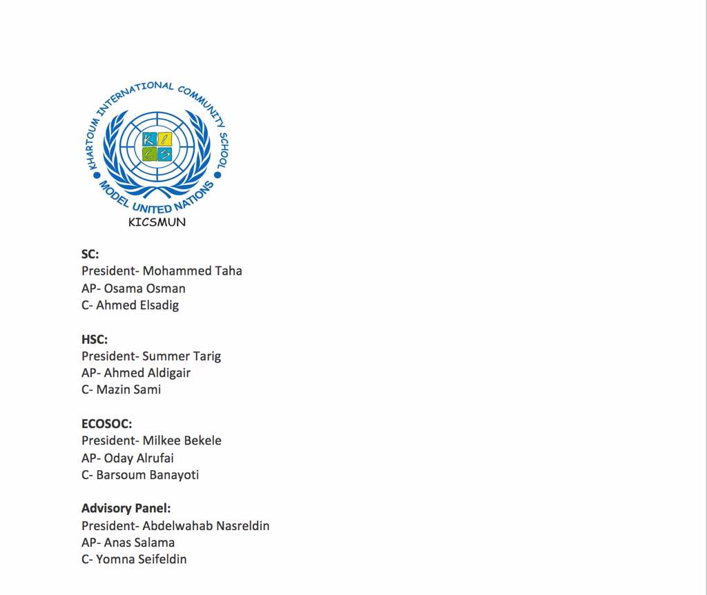 The KICSMUN XIII Secretariat Team, congratulations