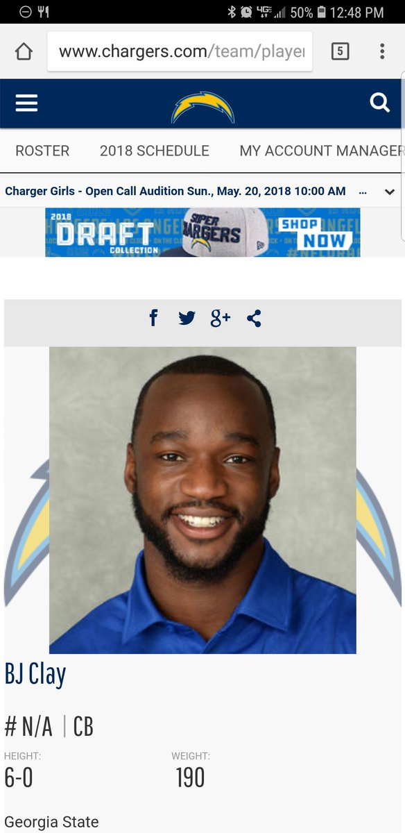 The Clay family appreciates the love for @district29_! Thanks @Chargers 🙌🏾🙌🏾 #PATHTOTHEDRAFT