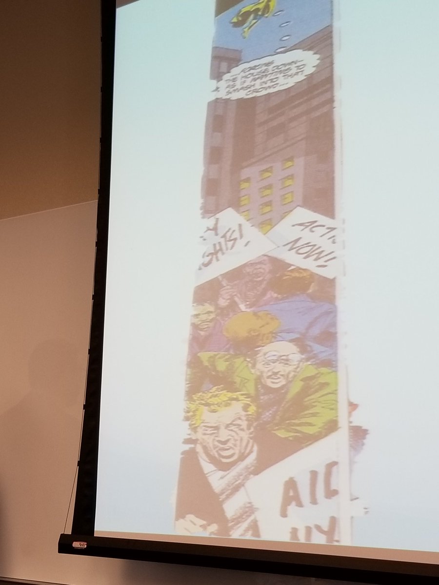 leisameyer's tweet photo. Franklin Howard on "subtle" unmasking of AIDS LGBTQ rights in  comics. #SOHA2018 https://t.co/VVWBhCMiv6