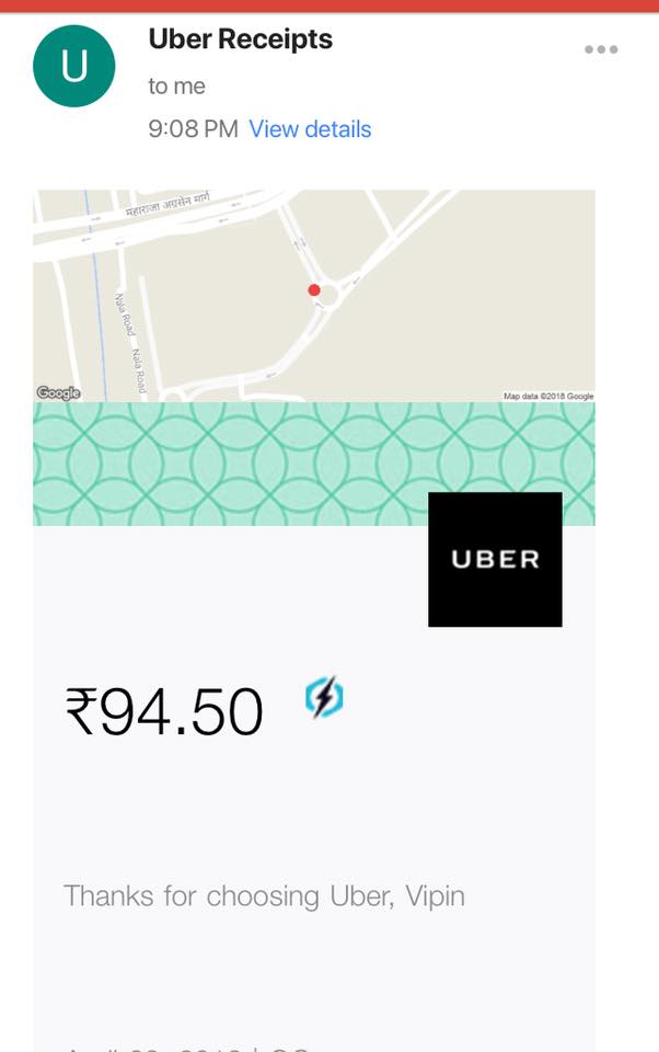vipinindora1's tweet photo. @Uber_Support @Uber_India #uber Are you kidding me? Driver denied to pick me from the GIP mall noida sector 18. However did you charge me for the virtual pickup and drop? This is disappointing. https://t.co/Klv8GtT7MP