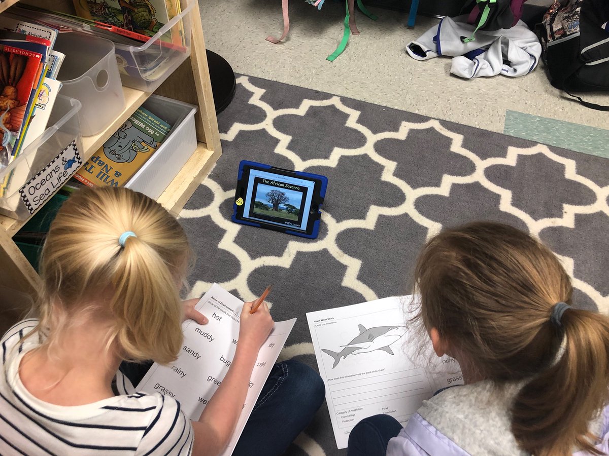 KPESstars's tweet image. Mrs. Ellie Brown’s first graders are busy working together in Animal adaptations! #kpstars #pltwlaunch @TempleISD @texaspltw @PLTWorg