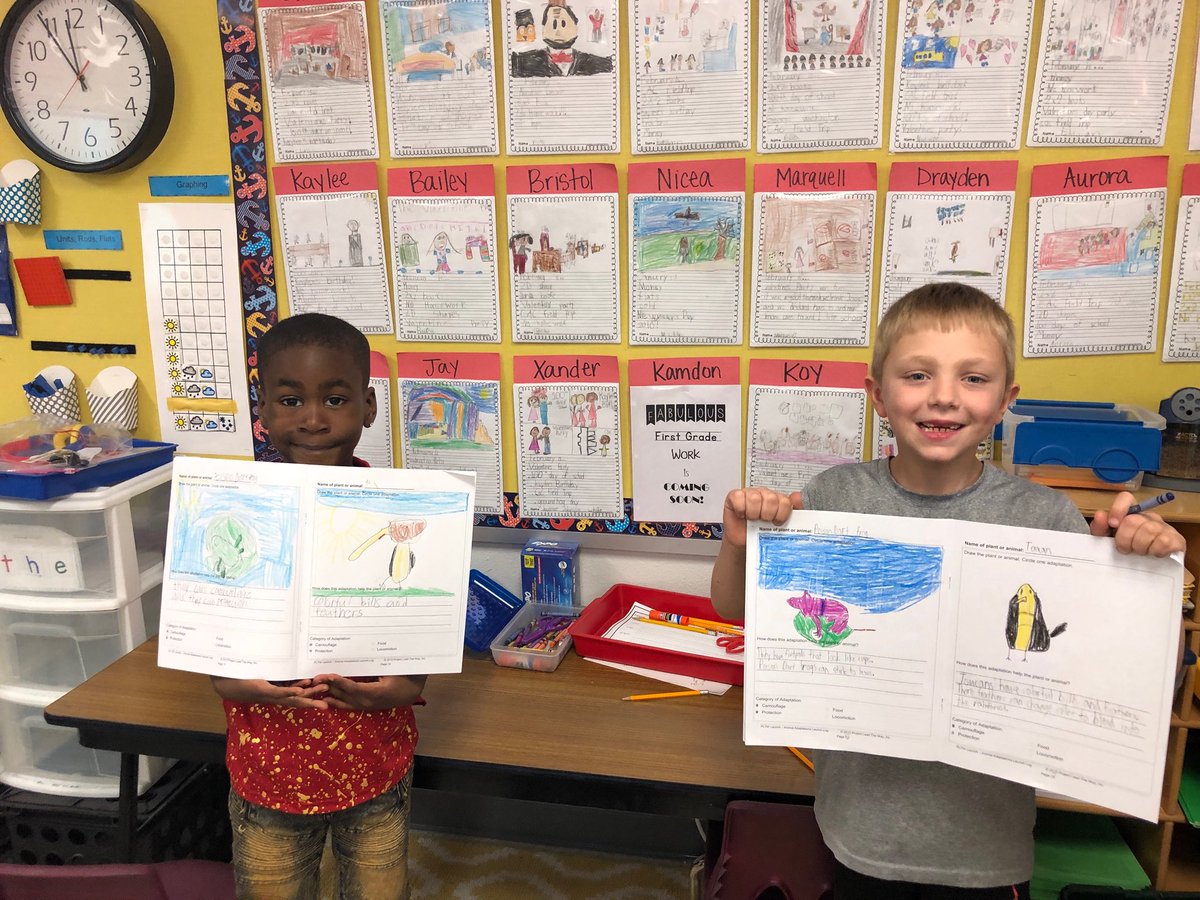 KPESstars's tweet image. Mrs. Ellie Brown’s first graders are busy working together in Animal adaptations! #kpstars #pltwlaunch @TempleISD @texaspltw @PLTWorg