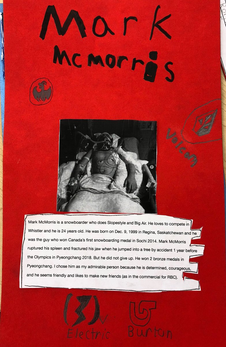 doctorgillian's tweet photo. grade 4 @montcrest character education. What #character traits make someone admirable? Who do you admire and why? #teachingmorality

#determination #Courage https://t.co/4nOdtmp0jW