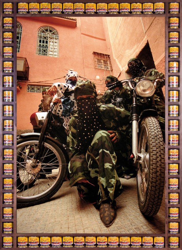 Hassan Hajjaj (British-Moroccan artist, b. 1961, Larache, Morocco, based in London, United Kingdom), Gang Of Marrakesh, 2000 #morocco #uk #art