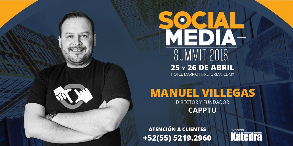 eventoskatedra's tweet photo. PRECIO ESPECIAL 3,900+IVA

Los 12 expertos te compartirán sus principales estrategias para fortalecer tu expertise en la constante evolución en Social Marketing en el 2018.

Social Media Summit 25 y 26 de abril, CDMX
Compra tu boleto aquí: https://t.co/purpY22Qgq https://t.co/qtY2KNlmdx
