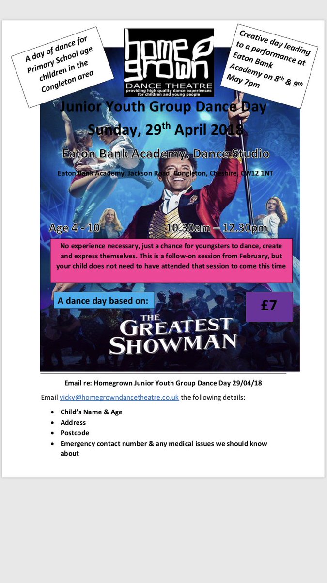 Homegrowndance's tweet image. Dance for 4-10 year olds Congleton