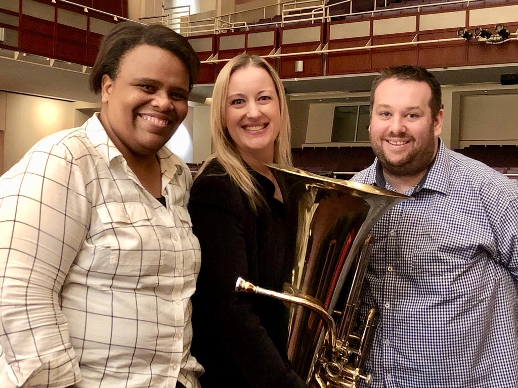 Thanks @agdrums1 and @petemeechan for a beautiful World Premiere of @petemeechan’s new work for Solo Tuba and Band...Flight #tuba #musiceducation #sampsoncounty #northcarolina #honorband