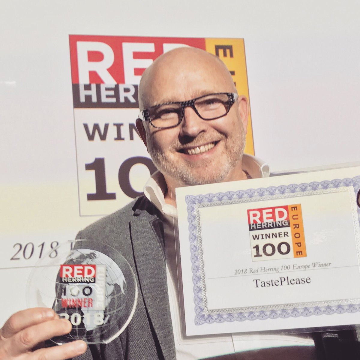 FrankLantz's tweet photo. Proud RedHerring top 100 Europe  #tasteplease #digitalherring #top100
#accelerace #preseedventures #happy #DigitalTransformation #disruption #denmark #copenhagen #Food https://t.co/wvhjotUfbH