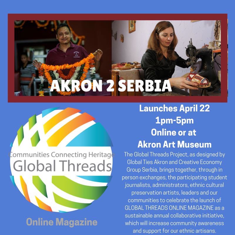 Join us April 22 @akronartmuseum ! #GlobalizeAkron #lovemyakron #GlobalTiesAkron #Akron #heyakron #refugeeswelcome #art #mothertounge #dance #nepali #culinaryarts #worldmusic #IVLP #Diplomacy #International
#GlobalTiesNetwork
#ExpandYourWorld
#NortheastOhio #Diversity #Culture