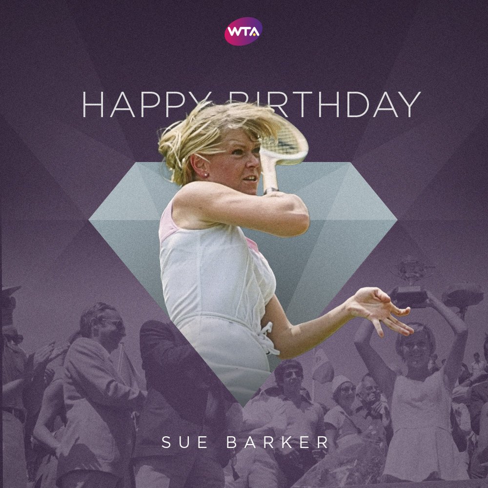 Happy birthday, Sue Barker!  