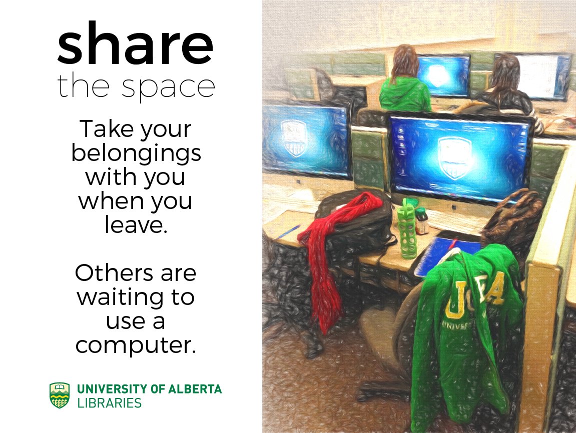 RutherfordLib's tweet photo. We hope this busy time of year is going well for you! Please remember to share the space https://t.co/npgev2kbjC #ualberta #finals #almostdone https://t.co/z10ifT5VeT