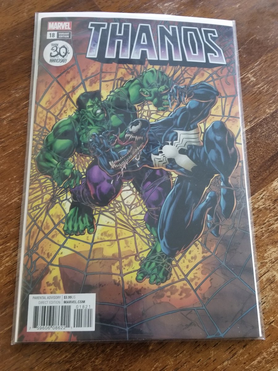 andsoldit's tweet image. I love this cover. Hulk vs Venom just great art. #Hulk #venom #marvelcomics #fun #greatness #thanos