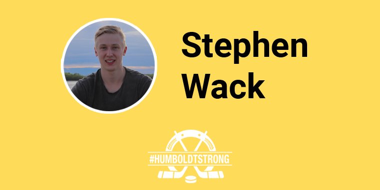 Stephen Wack - #HumboltBroncos Defenseman...

Amazing big brother, photographer, videographer, adventurer, role model, generous, humble, honest, selfless, gentle giant, incredibly passionate, never quit, he had the world by the tail.

Together, we are #HumboldtStrong