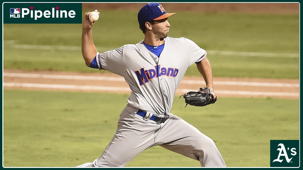 MLBPipeline's tweet photo. #Athletics recall No. 27 prospect Lou Trivino from @nashvillesounds. Trivino was the relief pitcher on our Prospect Team of the Week yesterday after a perfect first few outings: https://t.co/DpRVobJLIn https://t.co/zv3J9Vgrww