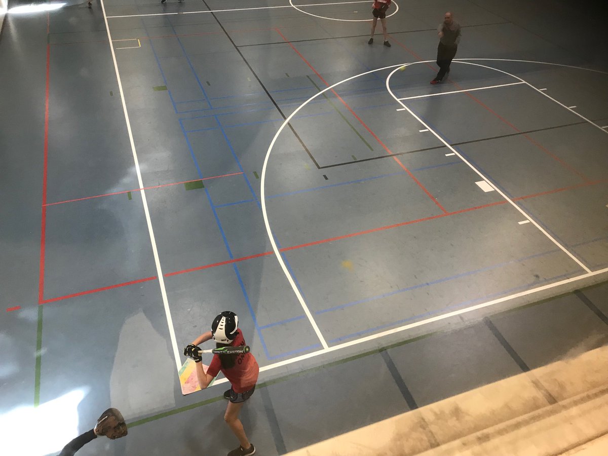 coachtma's tweet photo. Live Softball in the Lower Gym. #SoftSoftball https://t.co/lYFQlfFVra