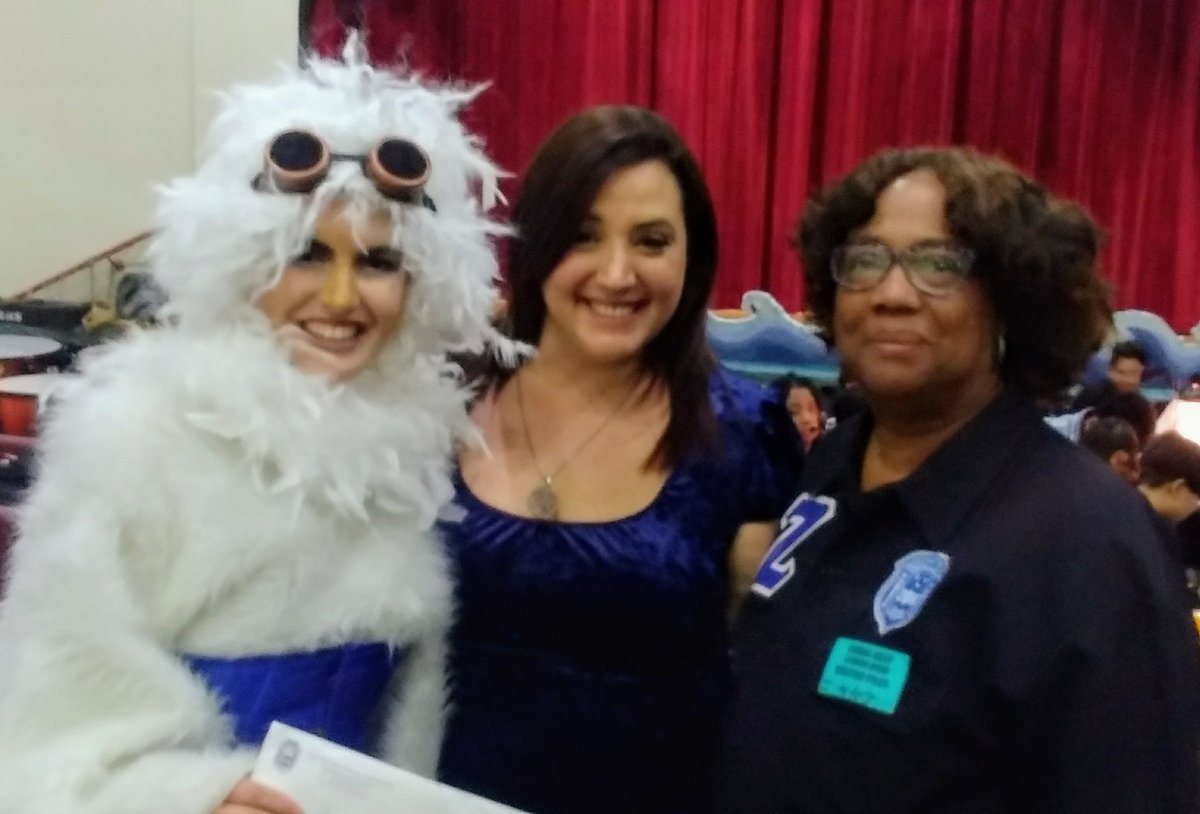 Thank you Zeta Phi Beta sorority for surprising our 2 scholarship recipients  Jordanna &amp; Amanda (aka Scuttle from our production if Little Mermaid) today.
<a href="/18CRHS/">Reef Class of '18</a> 
<a href="/StdtSvcsMDCPS/">Student Services</a> 
<a href="/sr_reef/">Coral Reef Sr High</a>