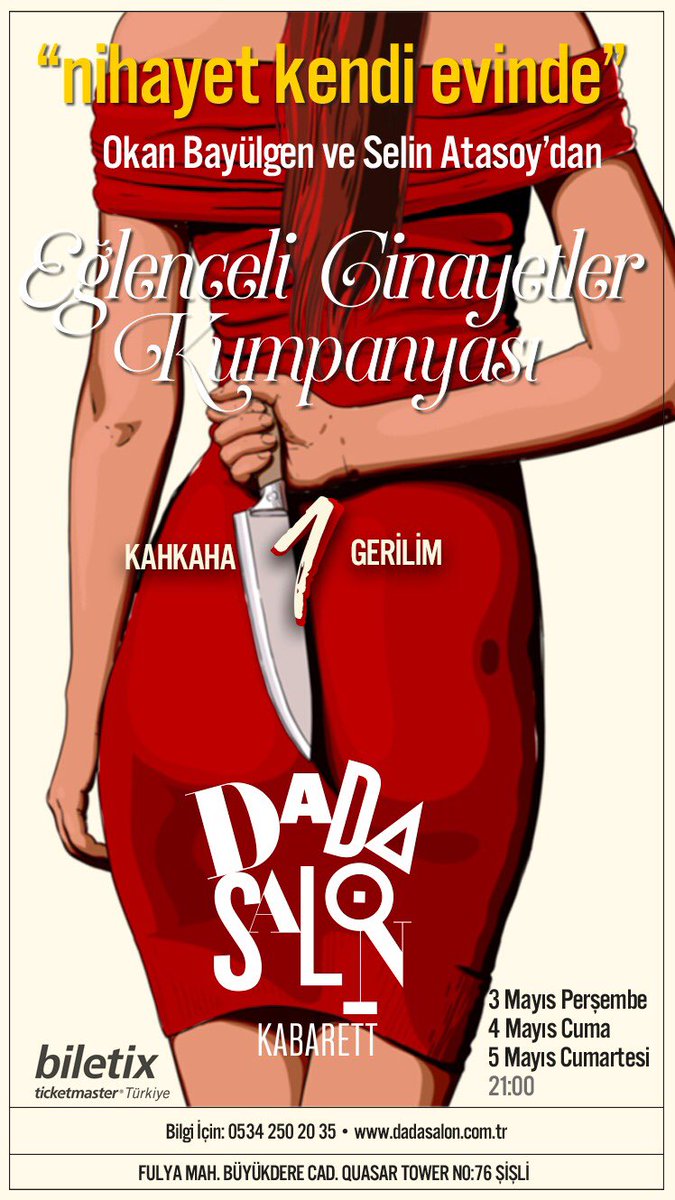 Eğlenceli Cinayetler Kumpanyası 1 biletleri. @ biletix.com/etkinlik/VJ708…