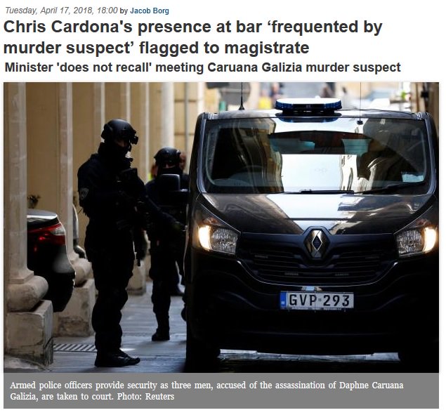 bonettmatthew's tweet photo. 1⃣Minister Chris Cardona meets Degiorgio brothers 🤝
2⃣Daphne Caruana Galizia is killed 💣
3⃣Minister Chris Cardona, once again, meets Degiorgio brothers 🍻
4⃣Degiorgio brothers are arrested and accused of Daphne Caruana Galizia's murder ⛓

#DaphneCaruanaGalizia #Malta https://t.co/urRT6VpR8r