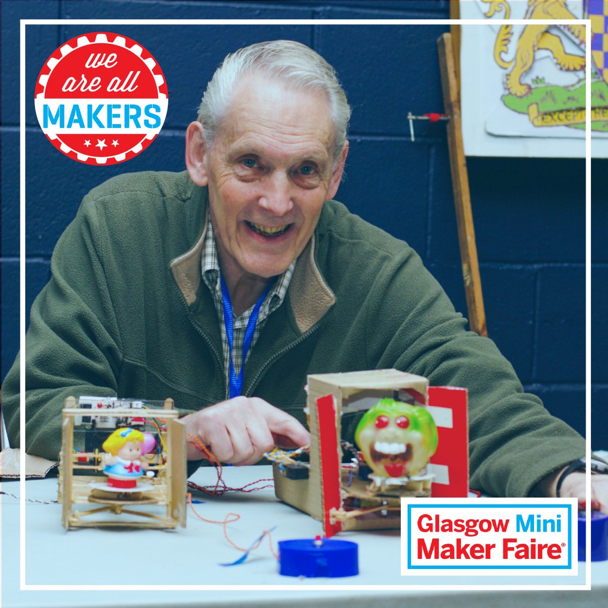 Our Call for Makers is open!
Do you know any makers, tinkerers or crafters who work on some amazingly cool stuff? Share this post with them =D

Everyone is welcome to join in and celebrate the maker movement at the Clyde!
#glasgowmakers #makermovement #makerfaire