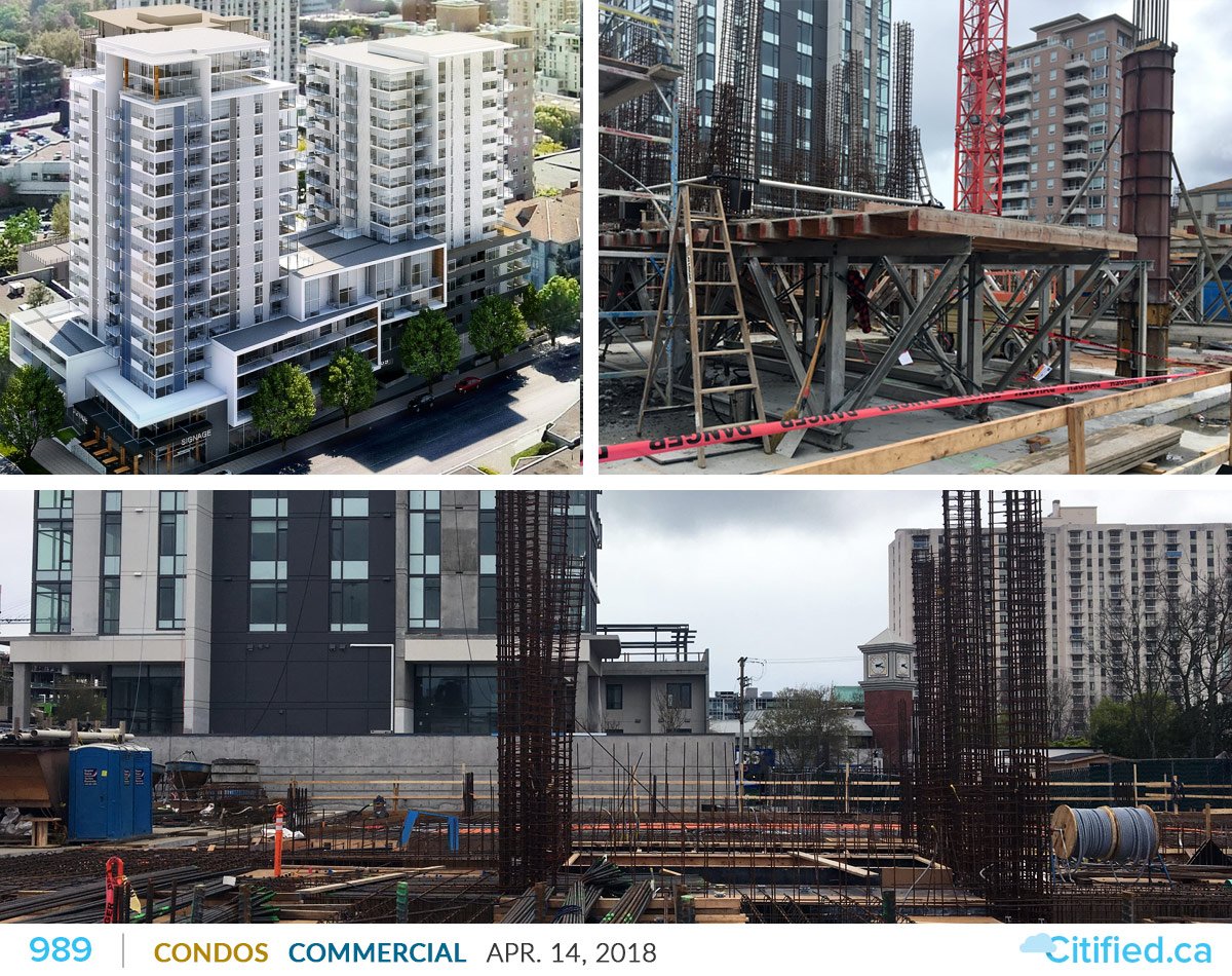 CitifiedYYJ's tweet photo. The 17 and 15-storey 989 towers are now at street level after nearly two years of excavation and underground construction.
The 206-unit condominium project is 70% sold-out and will be move-in ready by mid-2019.
Project details: https://t.co/H7xx9P8uzR #yyj #yyjre https://t.co/Tm34kjmL8P