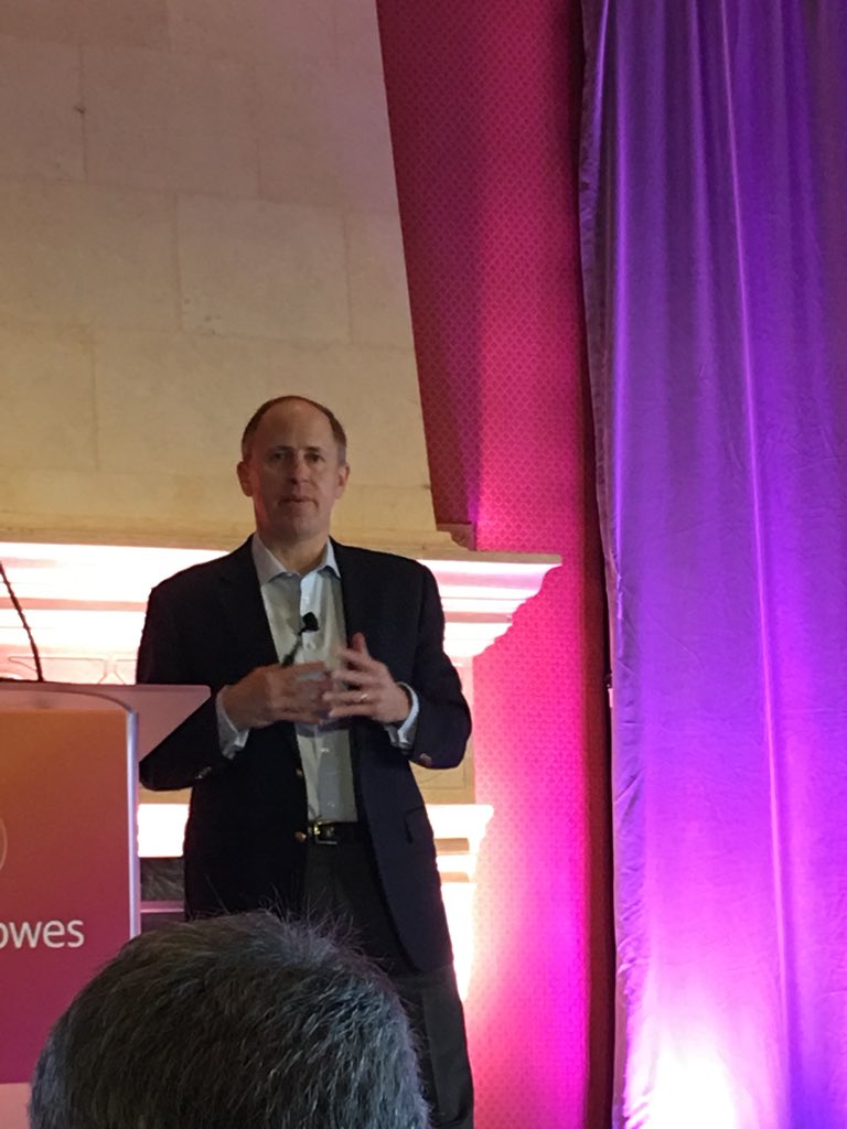 StewartLBond's tweet photo. Product innovation approach being described by @rogerpilc as a common service supporting all @PitneyBowes product divisions, fostering re-use and consistent user experience #PitneyBowesData #EverythingIsAddressable https://t.co/SVdiemoLrv