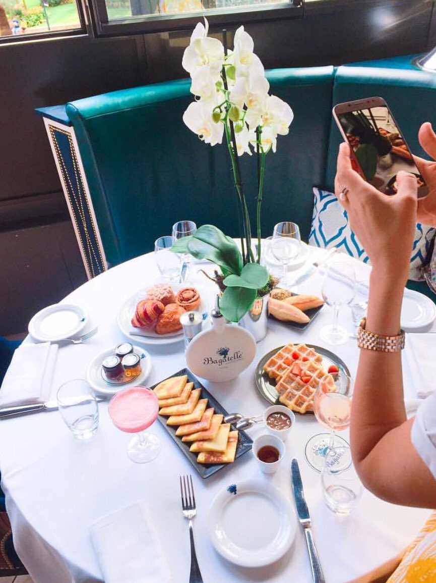 My head says gym but my heart says waffles. #BeBagatelle #BagatelleBrunch