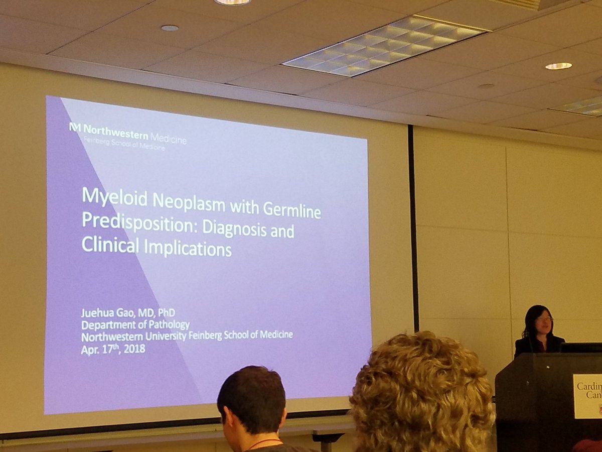 KMirza's tweet photo. A wonderful introduction to #MyeloidNeoplasms with #GermlinePredisposition by @NU_Pathology's very accomplished #hematopathologist Dr. Juehua Gao @LoyolaMedMD @LoyolaHemePath @loyolapathology @AmeetRKini https://t.co/h1VrwctWDD