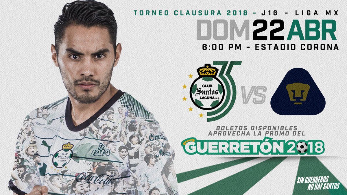 ClubSantos's tweet photo. ¿Ya tienen sus boletos y juguetes? Aún hay lugares disponibles, ¡busquemos un triunfo más en casa y apoyemos al #Guerretón2018! 👊🏼⚽

#SinGuerrerosNoHaySantos https://t.co/VKV3pPRJve
