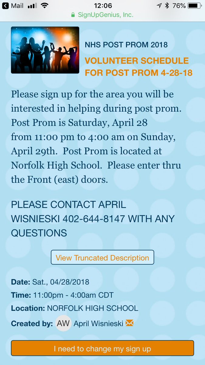 NHSpostprom2018's tweet photo. Post prom help still needed! https://t.co/PxmhoeCeIs