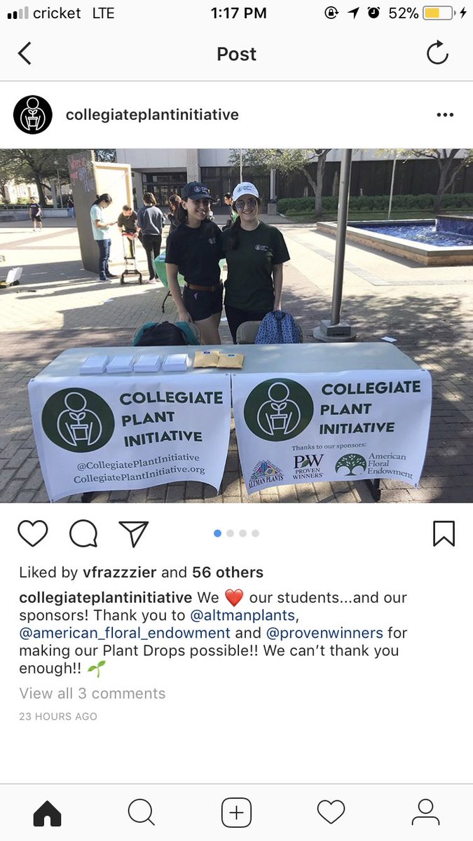 PlantInitiative's tweet photo. We ❤️ our students... and our sponsors! Thank you to @AltmanPlants  American Floral Endowment, and @Proven_Winners for making our plant drops possible! We can’t thank you enough 💚 https://t.co/xON2C0hdqZ