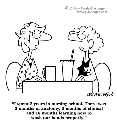 FunnyNurse's tweet photo. The most important lesson in nursing school. https://t.co/WIkPr7iOYM