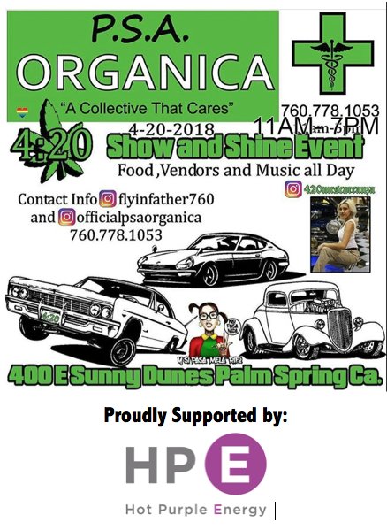 PSAORGANICA1's tweet photo. 420 is coming!!!!! Come by to PSA Organica for some fun

#palmsprings #palmspring420 #potsprings https://t.co/sn8E0XEeyg
