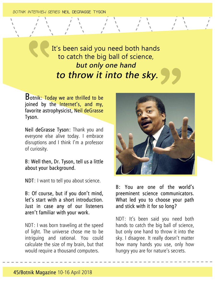botnikstudios's tweet photo. What *is* Neil deGrasse Tyson? We sat down with Neil deGrasse Tyson transcripts and a predictive text keyboard to find out. https://t.co/y8Az3hiJon https://t.co/wzjLYnHvn2