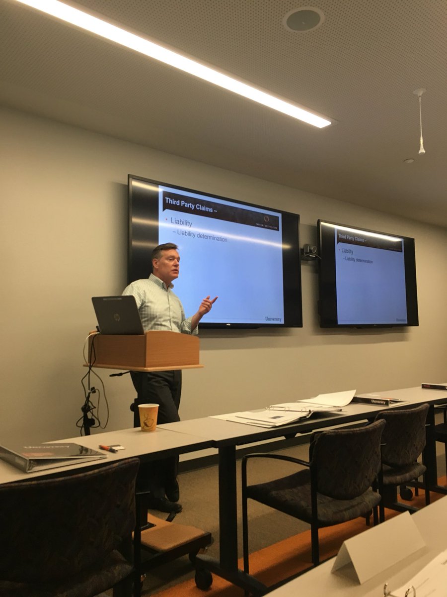 The great Ed Rhone educating on claims <a href="/psfinc/">Parker, Smith & Feek (now IMA)</a> #PSFuniversity. PS&amp;F claims team is part of the PS&amp;F difference!