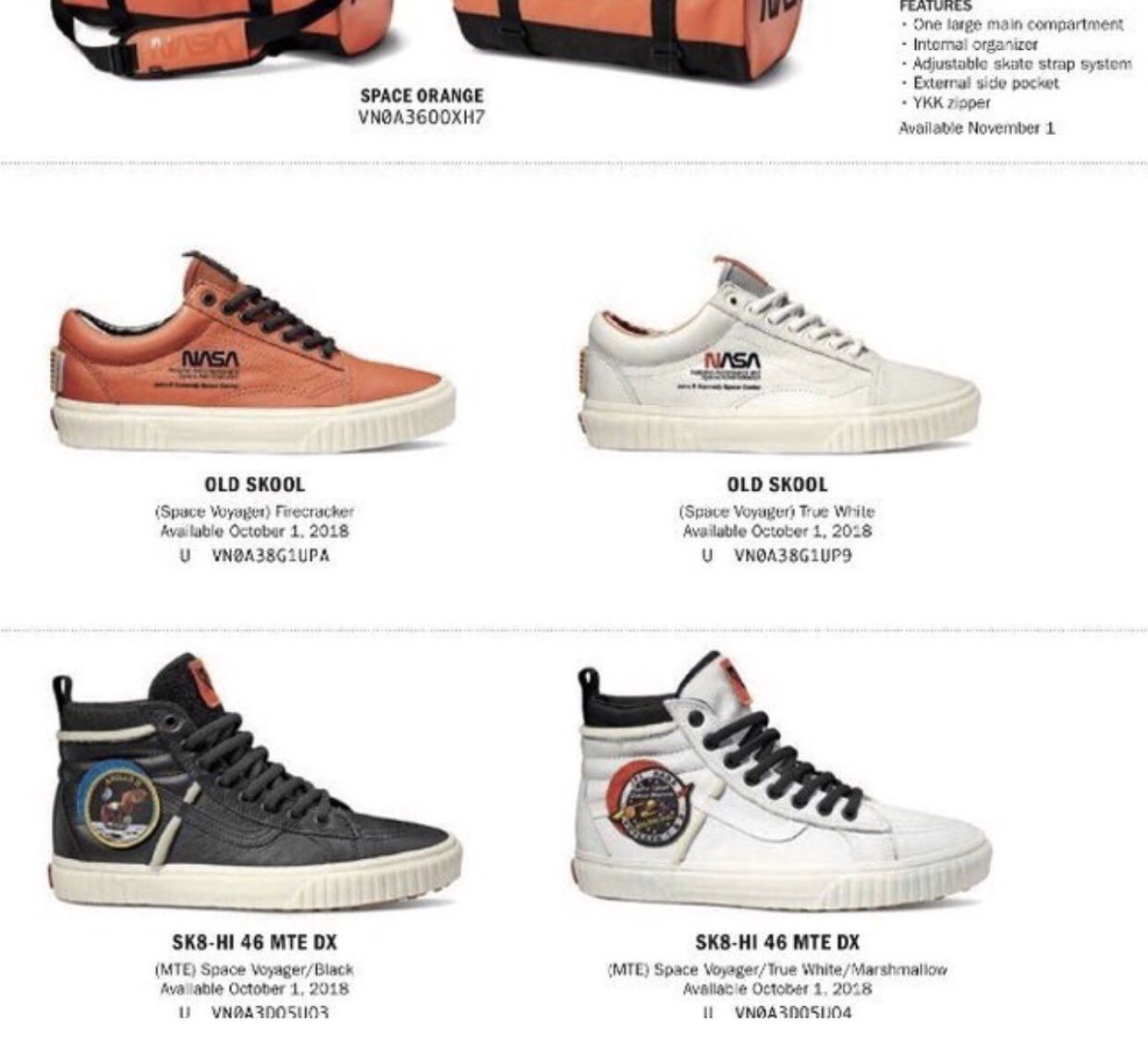 Vans store nasa 2018