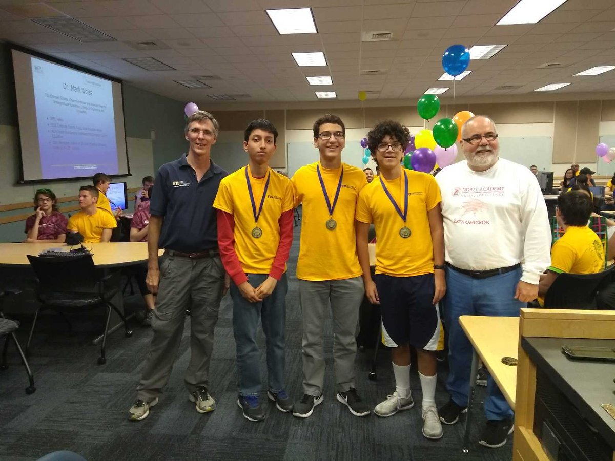 FIUSCIS's tweet photo. Last weekend @FIUSCIS 120 amazing high school computer science students & their teachers participated in our 13th Annual #FIU High School Programming Competition https://t.co/zoMjs2Eamt #Comuterscience #FIUPC2018 @FIUnews @FIU_CEC @MDCPSSTEAM @OCPSnews @KyleDencker @MDCPS https://t.co/sXKeSx9AOs