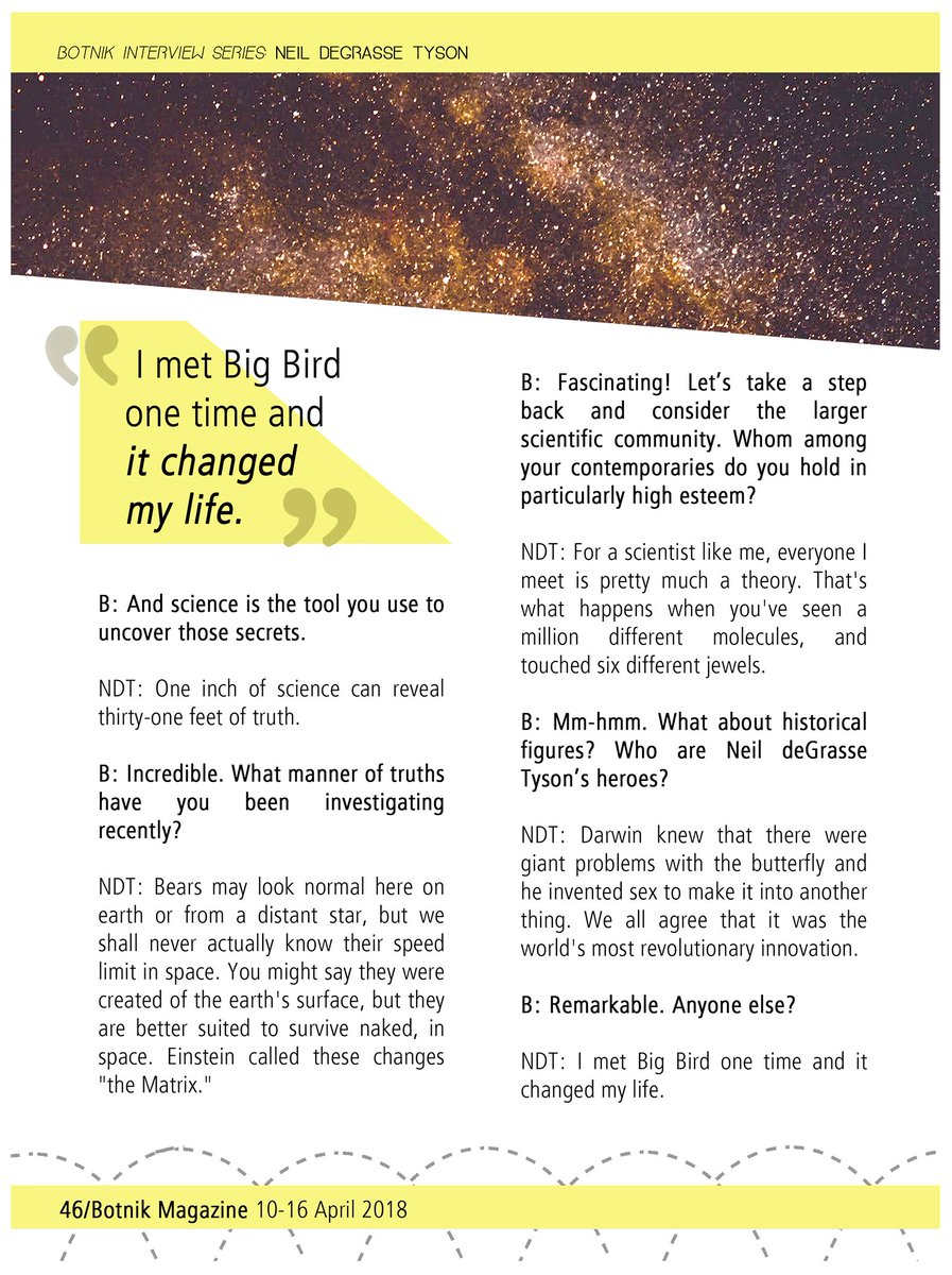 botnikstudios's tweet photo. What *is* Neil deGrasse Tyson? We sat down with Neil deGrasse Tyson transcripts and a predictive text keyboard to find out. https://t.co/y8Az3hiJon https://t.co/wzjLYnHvn2
