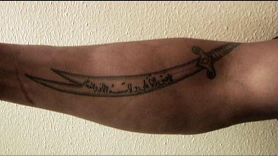 NEW Arabic Muslim Tattoo Stickers Temporary Body Art BiggerSize 20*17c
