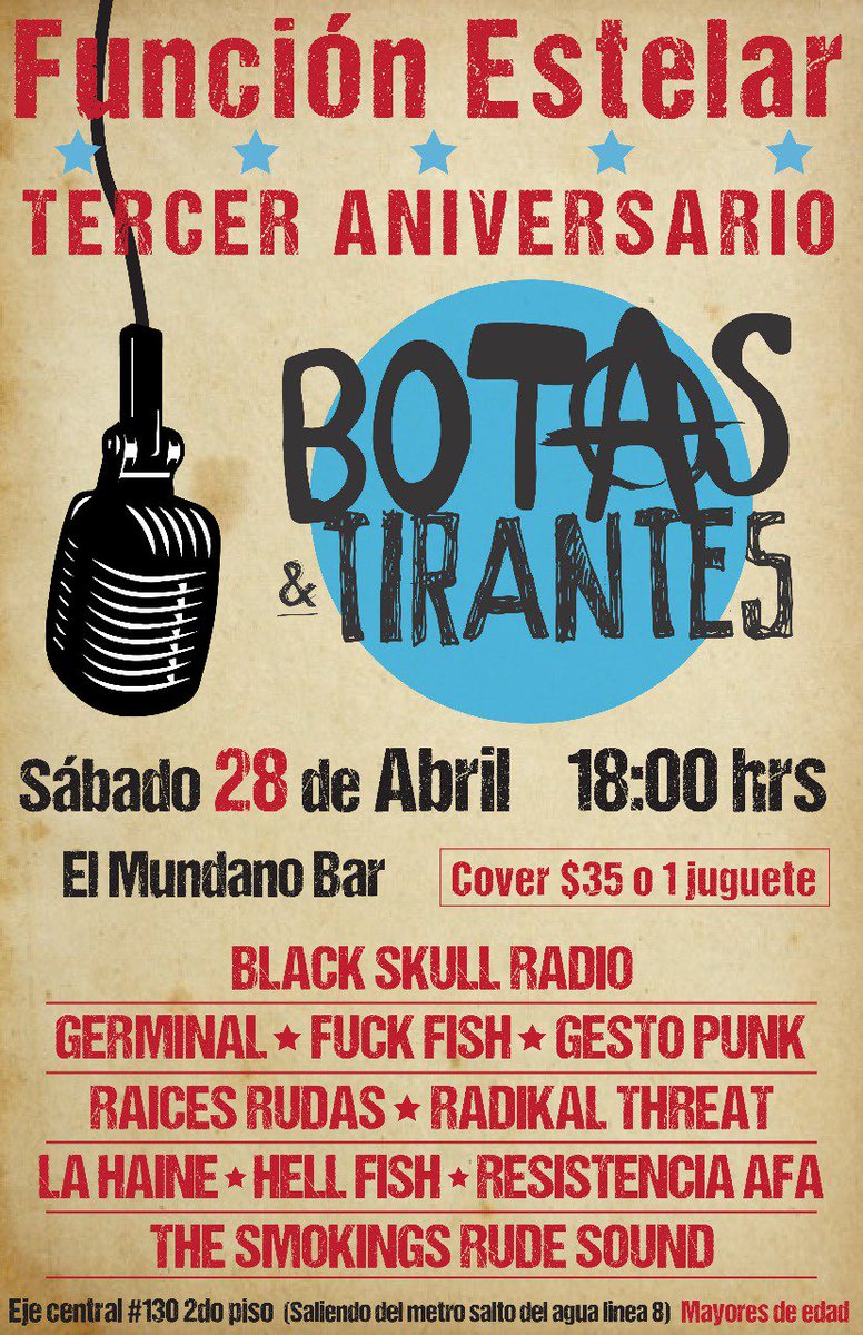Botascircoradio's tweet photo. Los esperamos, 3er aniversario de su programa de confianza UN JUGUETE PARA NIÑO O NIÑA, o 35 pesitos. https://t.co/Kfia3r6zjc